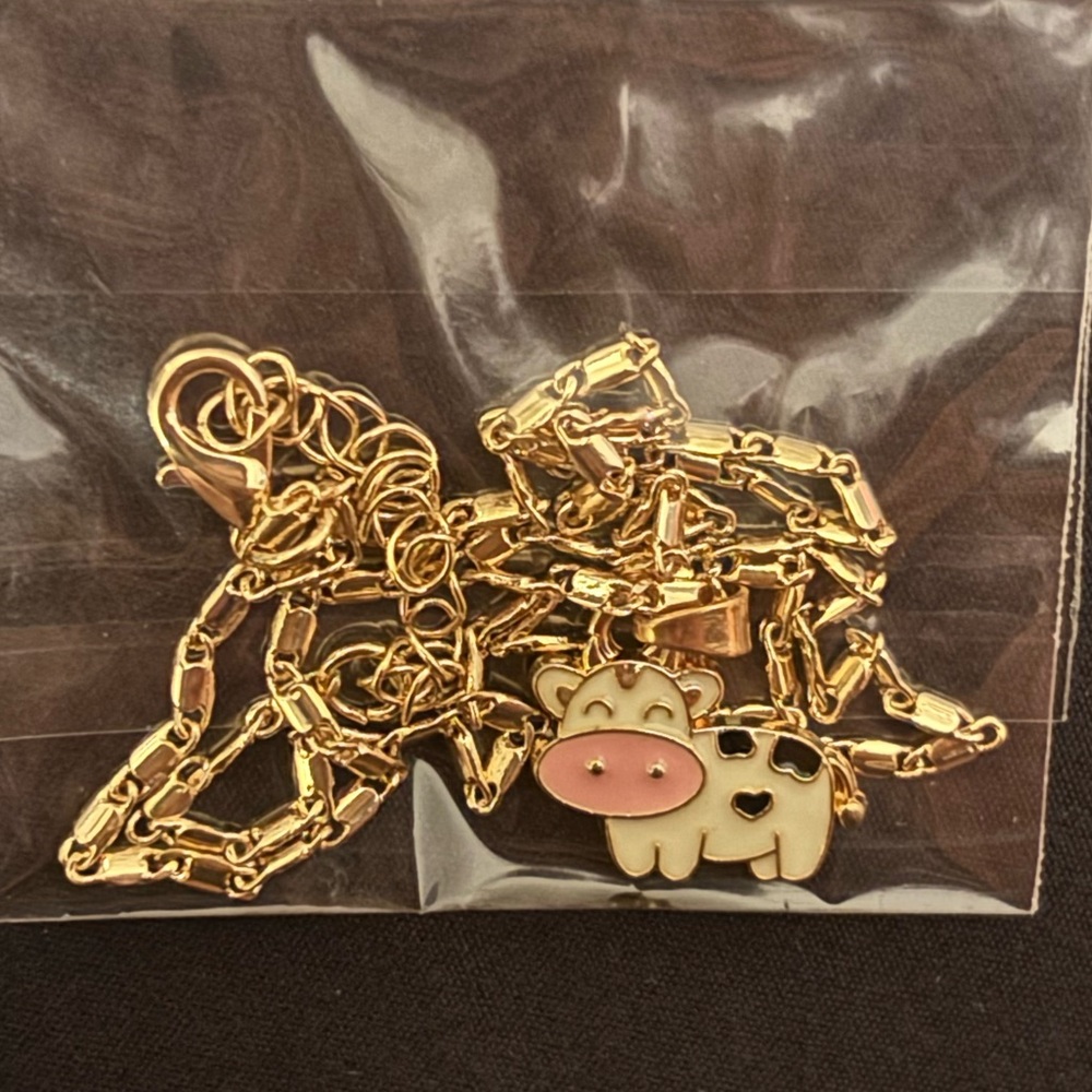 Cute Cow Pendant Necklace